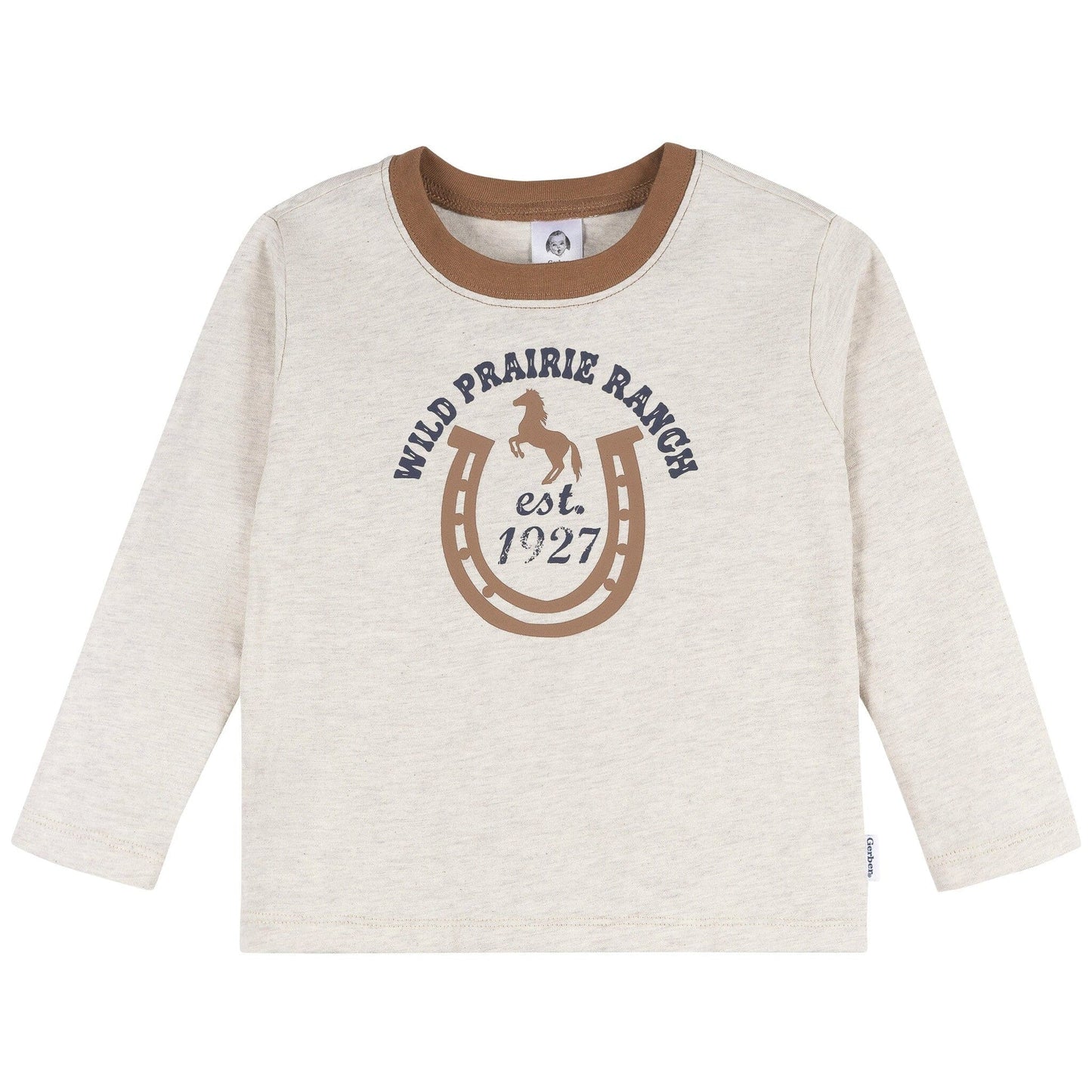 2-Pcs Boys Western Horse Ranch Top and Jogger Set