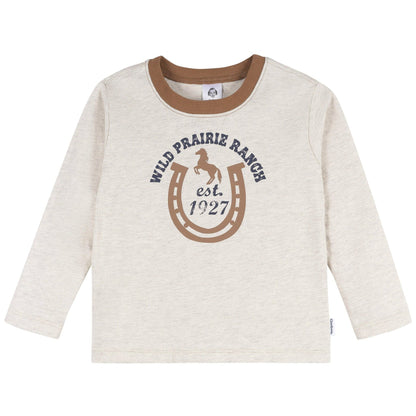 2-Pcs Boys Western Horse Ranch Top and Jogger Set