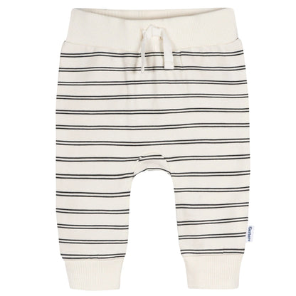3-Pack Baby & Toddler Boys Stripe, Black, & Grey Jogger Pants