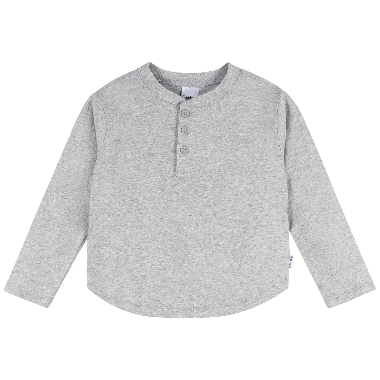 3-Pack Boys B/W/G Long Sleeve Shirts