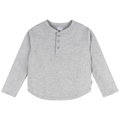 3-Pack Boys B/W/G Long Sleeve Shirts