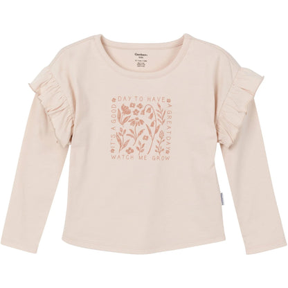 3-Piece Tan Floral Tops and Pants