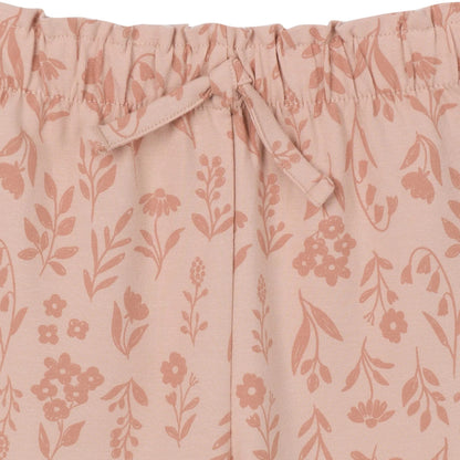 3-Piece Tan Floral Tops and Pants