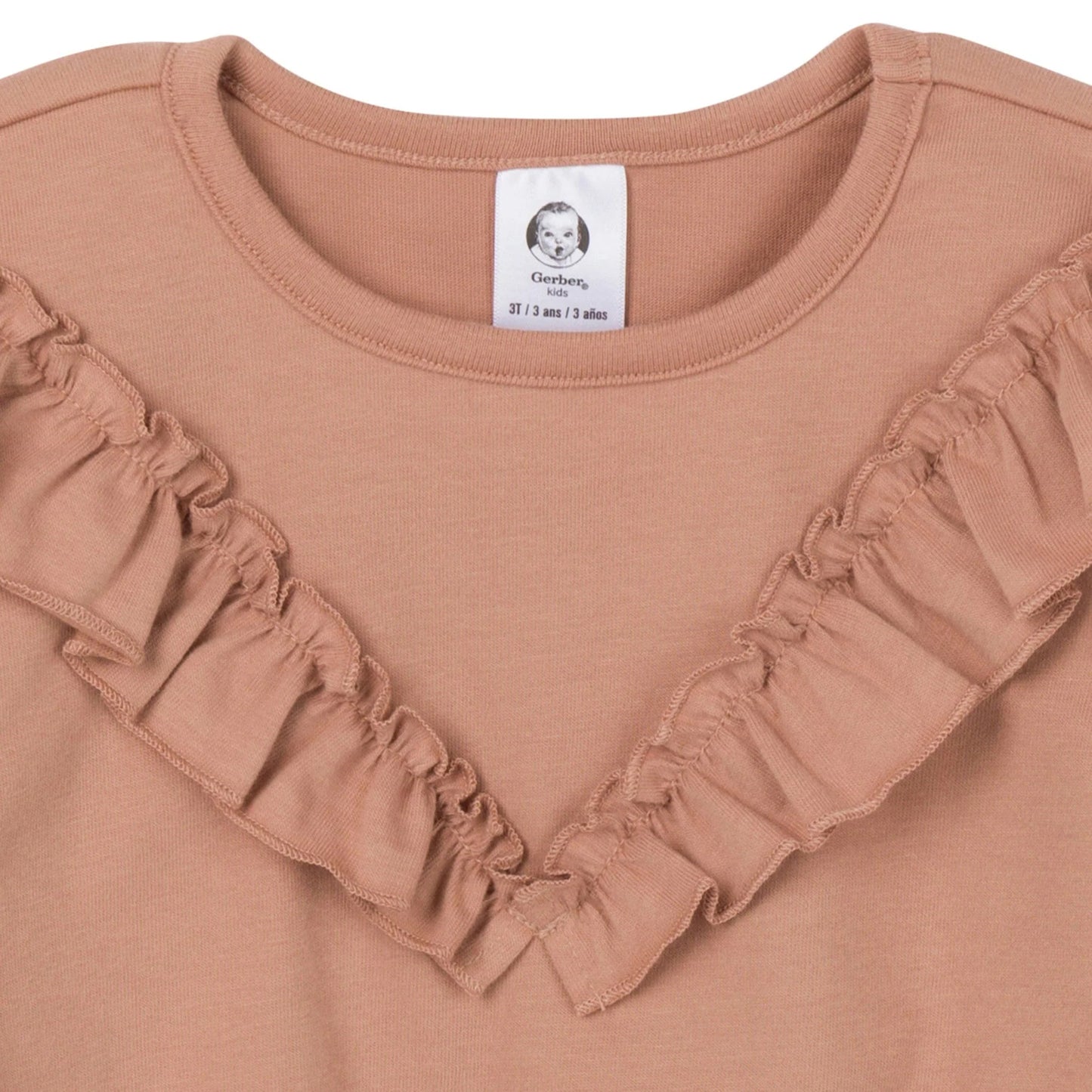3-Piece Tan Floral Tops and Pants