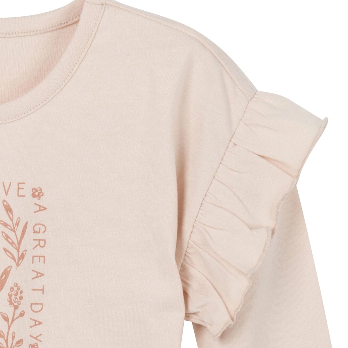 3-Piece Tan Floral Tops and Pants