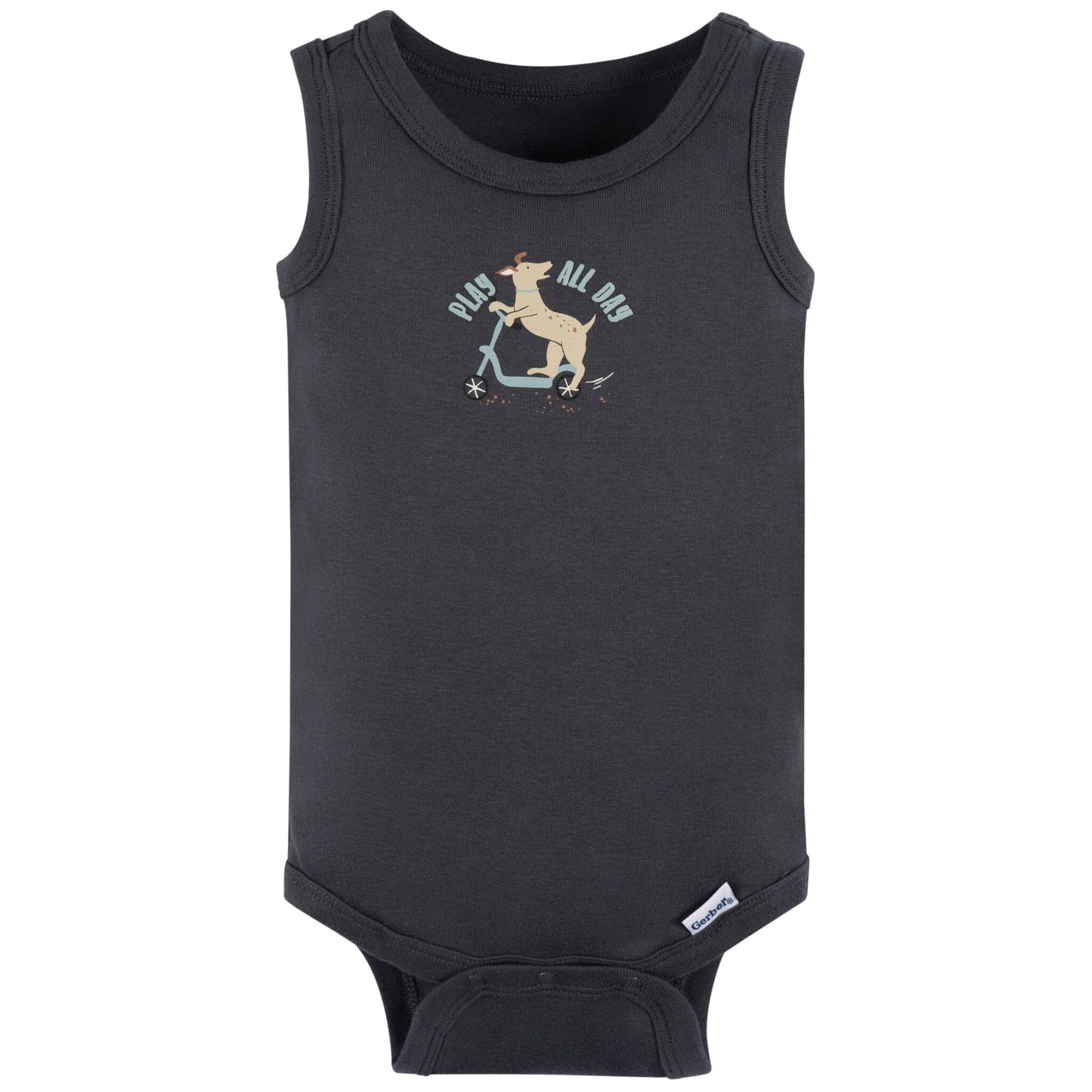 4-Pack Baby Boys Blue Bike Sleeveless Onesies® Bodysuits