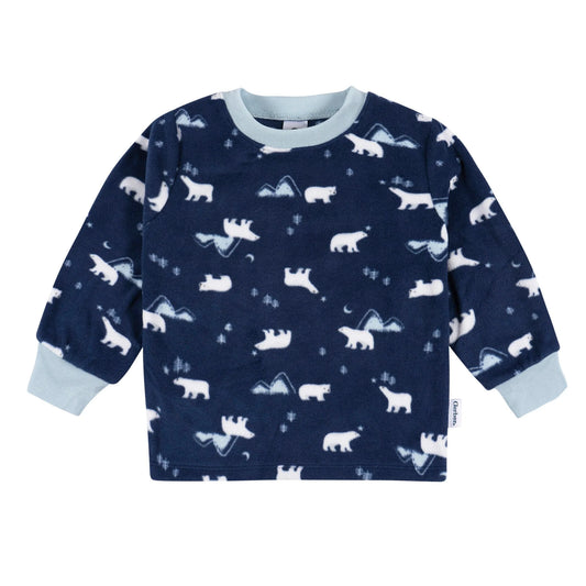 2-Piece Boys Polar Bears Fleece Pajamas