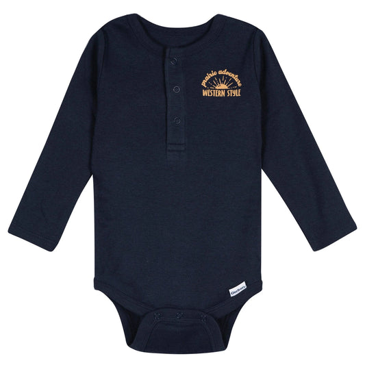 5-Pack Baby Boys Buffalo Long Sleeve Bodysuits
