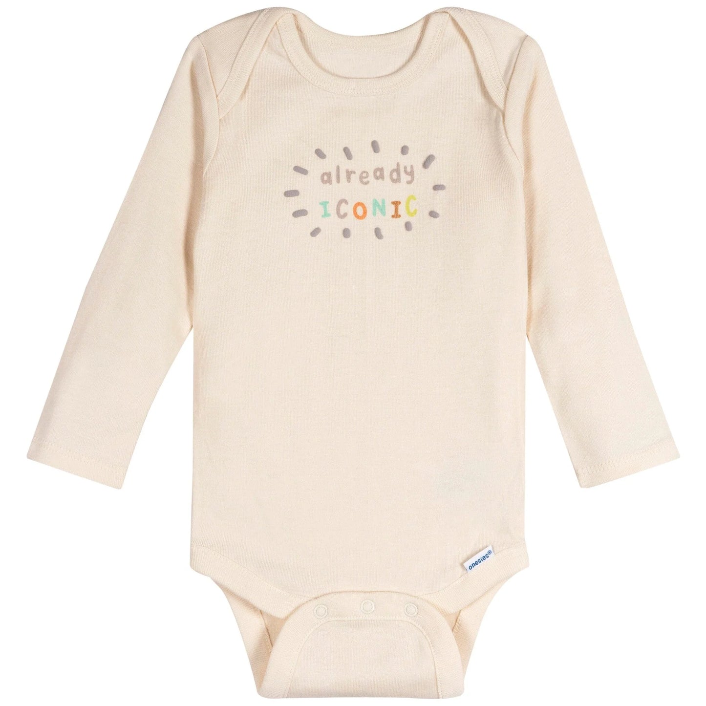 6-Pack Baby Neutral Giraffes Long Sleeve Onesies⁠® Bodysuits