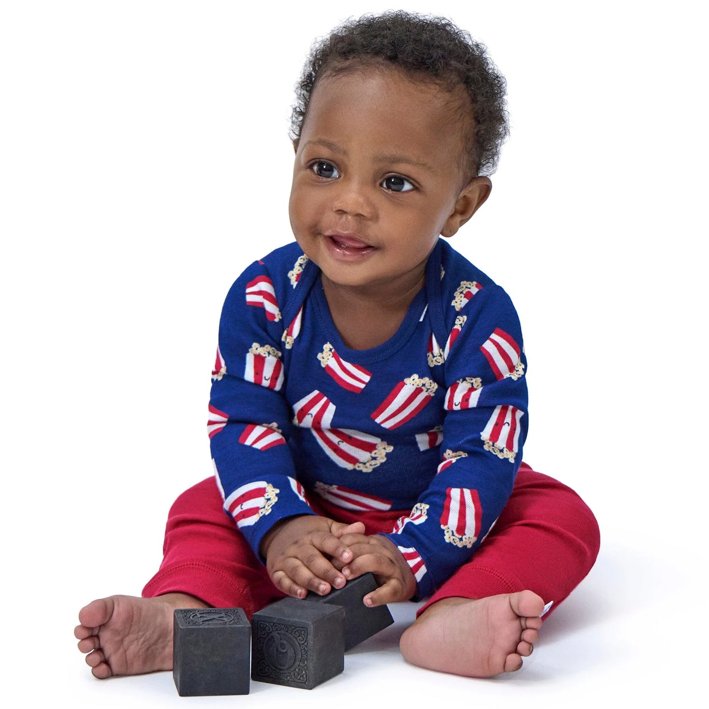 4-Piece Baby Best Popcorn Day Onesies⁠® Bodysuits